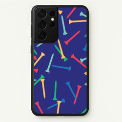 Golf Tees Pattern  - Golf Phone Case for Galaxy S21 Ultra
