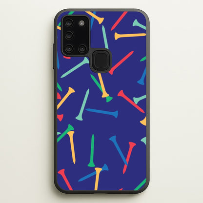 Golf Tees Pattern  - Golf Phone Case for Galaxy A21s
