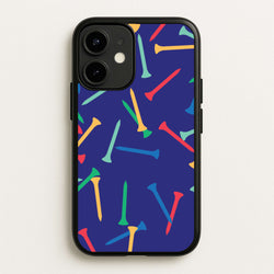 Golf Tees Pattern  - Golf Phone Case for iPhone 12 / 12 Pro