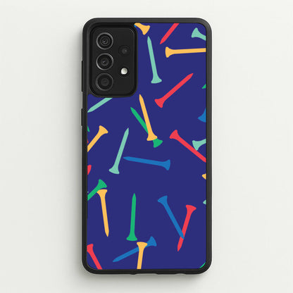 Golf Tees Pattern  - Golf Phone Case for Galaxy A52 / A52s