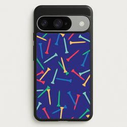 Golf Tees Pattern Phone Case for Google Pixel 10 / 10 Pro