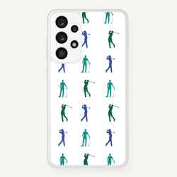 Golfer Silhouettes Pattern  - Golf Phone Case for Galaxy A33