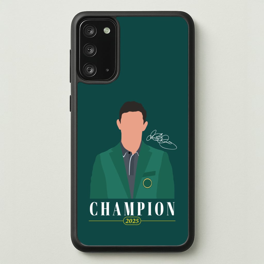 Rory Champion 2025 Signature  - Golf Phone Case for Galaxy Note 20