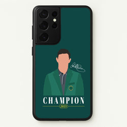 Rory Champion 2025 Signature  - Golf Phone Case for Galaxy S21 Ultra