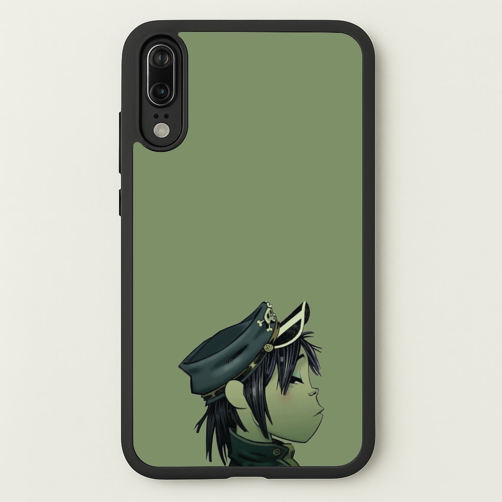 Green 2d  - Gorillaz Phone Case for Huawei P20