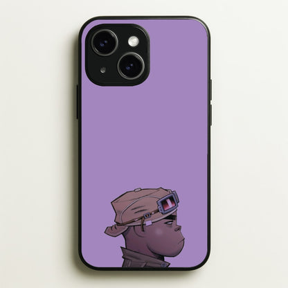 Purple 2d  - Gorillaz Phone Case for iPhone 15