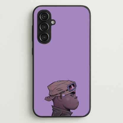 Purple 2d  - Gorillaz Phone Case for Galaxy S23FE