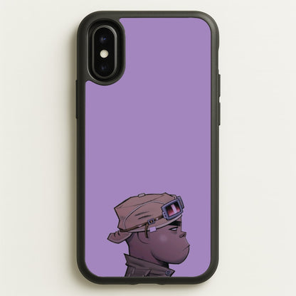 Purple 2d  - Gorillaz Phone Case for iPhone X / XS