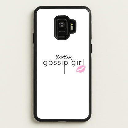 XOXO Gossip  - Gossip Girl Phone Case for Galaxy S9