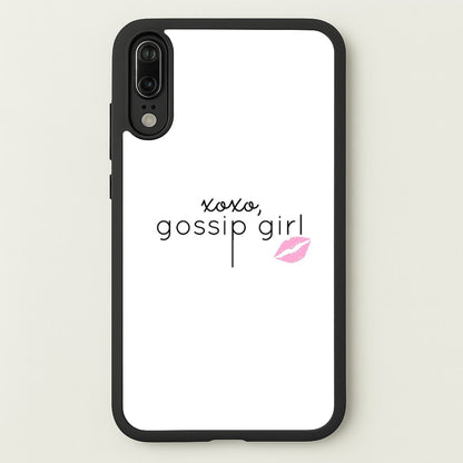 XOXO Gossip  - Gossip Girl Phone Case for Huawei P20