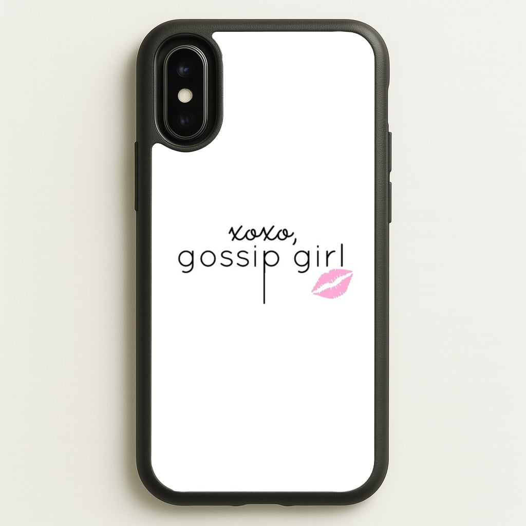 XOXO Gossip  - Gossip Girl Phone Case for iPhone X / XS
