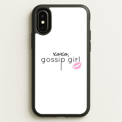 XOXO Gossip  - Gossip Girl Phone Case for iPhone X / XS