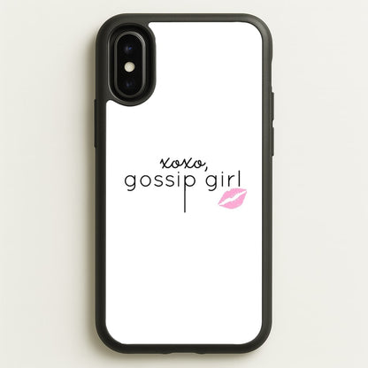 XOXO Gossip  - Gossip Girl Phone Case for iPhone X / XS