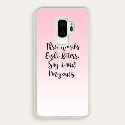 Three Words, Eight Letters - Gossip  - Gossip Girl Phone Case for Galaxy S9 Plus