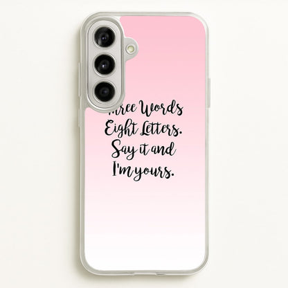 Three Words, Eight Letters - Gossip  - Gossip Girl Phone Case for Galaxy A56