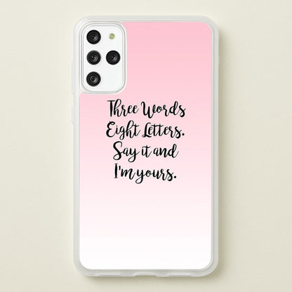 Three Words, Eight Letters - Gossip  - Gossip Girl Phone Case for Galaxy S20 Plus