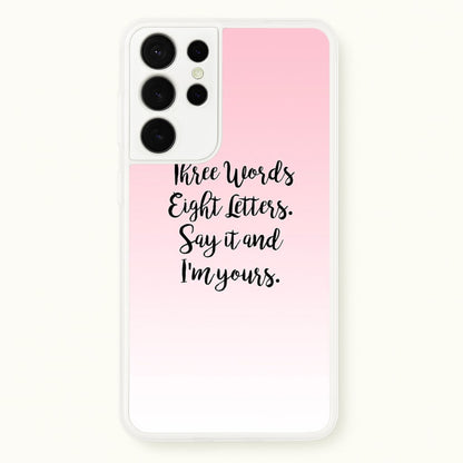 Three Words, Eight Letters - Gossip  - Gossip Girl Phone Case for Galaxy S21 Ultra