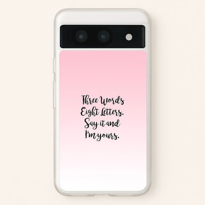 Three Words, Eight Letters - Gossip  - Gossip Girl Phone Case for Google Pixel 8a