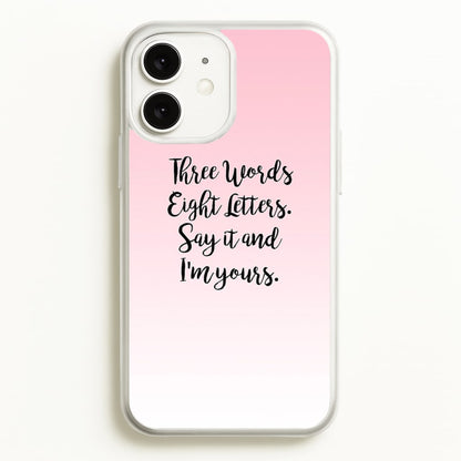Three Words, Eight Letters - Gossip  - Gossip Girl Phone Case for iPhone 11