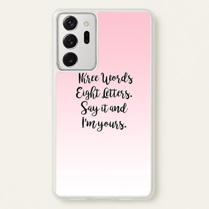 Three Words, Eight Letters - Gossip  - Gossip Girl Phone Case for Galaxy Note 20 Ultra