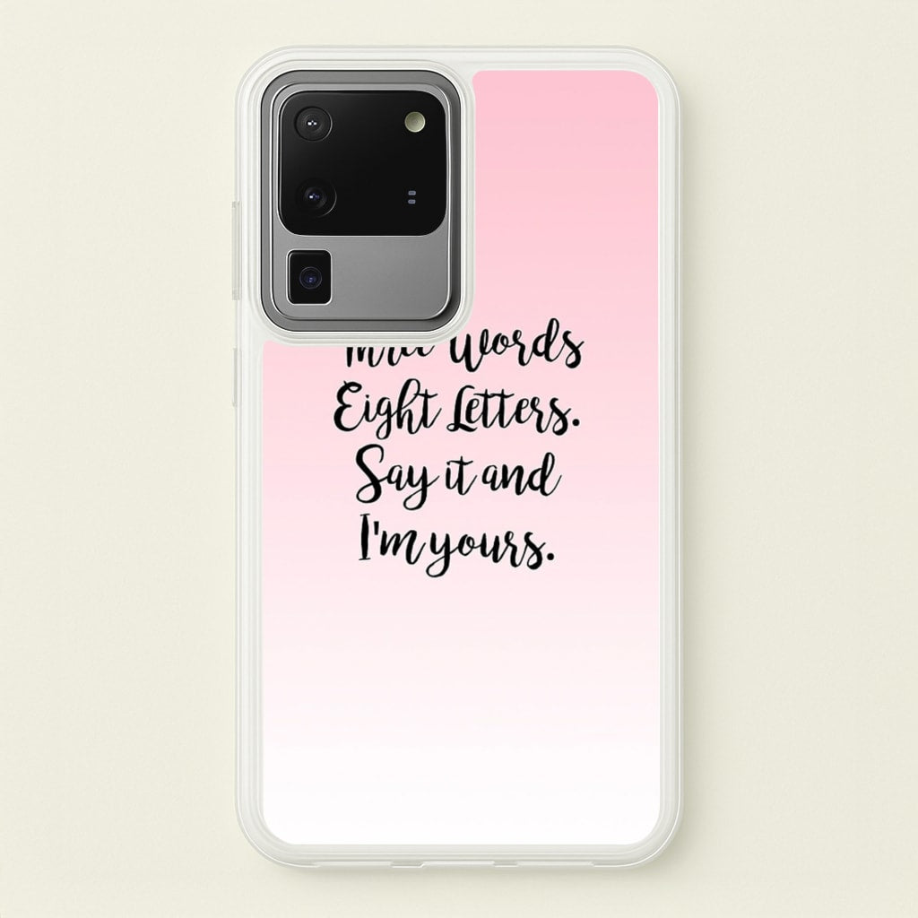 Three Words, Eight Letters - Gossip  - Gossip Girl Phone Case for Galaxy S20 Ultra