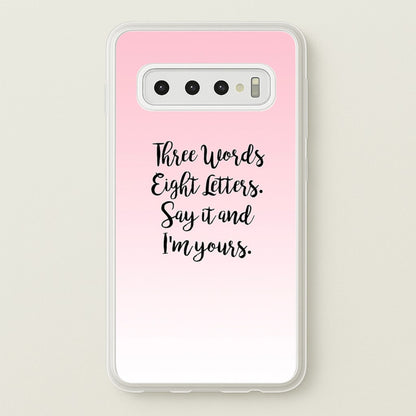 Three Words, Eight Letters - Gossip  - Gossip Girl Phone Case for Galaxy S10 Plus