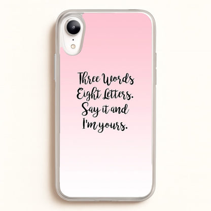 Three Words, Eight Letters - Gossip  - Gossip Girl Phone Case for iPhone XR