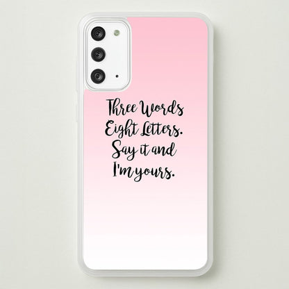 Three Words, Eight Letters - Gossip  - Gossip Girl Phone Case for Galaxy Note 20