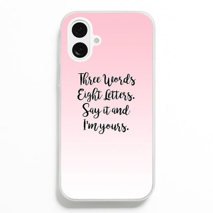 Three Words, Eight Letters - Gossip  - Gossip Girl Phone Case for iPhone 16 Plus