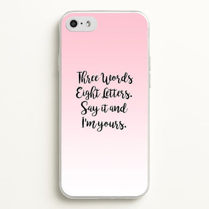 Three Words, Eight Letters - Gossip  - Gossip Girl Phone Case for iPhone 5 / 5s / SE 2016