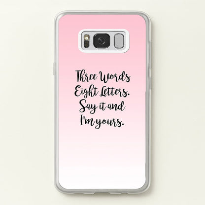 Three Words, Eight Letters - Gossip  - Gossip Girl Phone Case for Galaxy S8 Plus