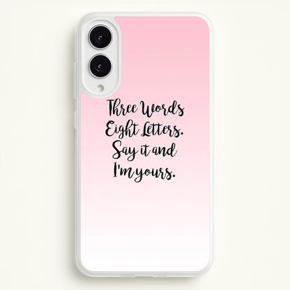Three Words, Eight Letters - Gossip  - Gossip Girl Phone Case for Galaxy S25 Edge