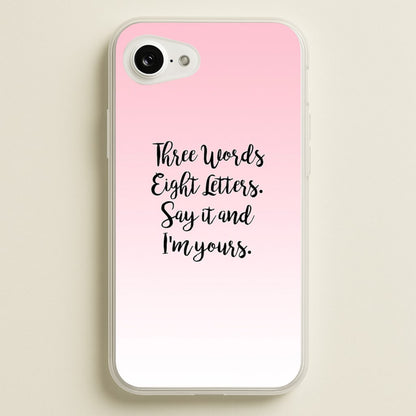 Three Words, Eight Letters - Gossip  - Gossip Girl Phone Case for iPhone 16e