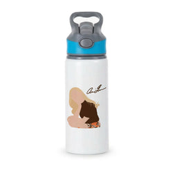 Vintage Pose Active Water Bottle - Blue