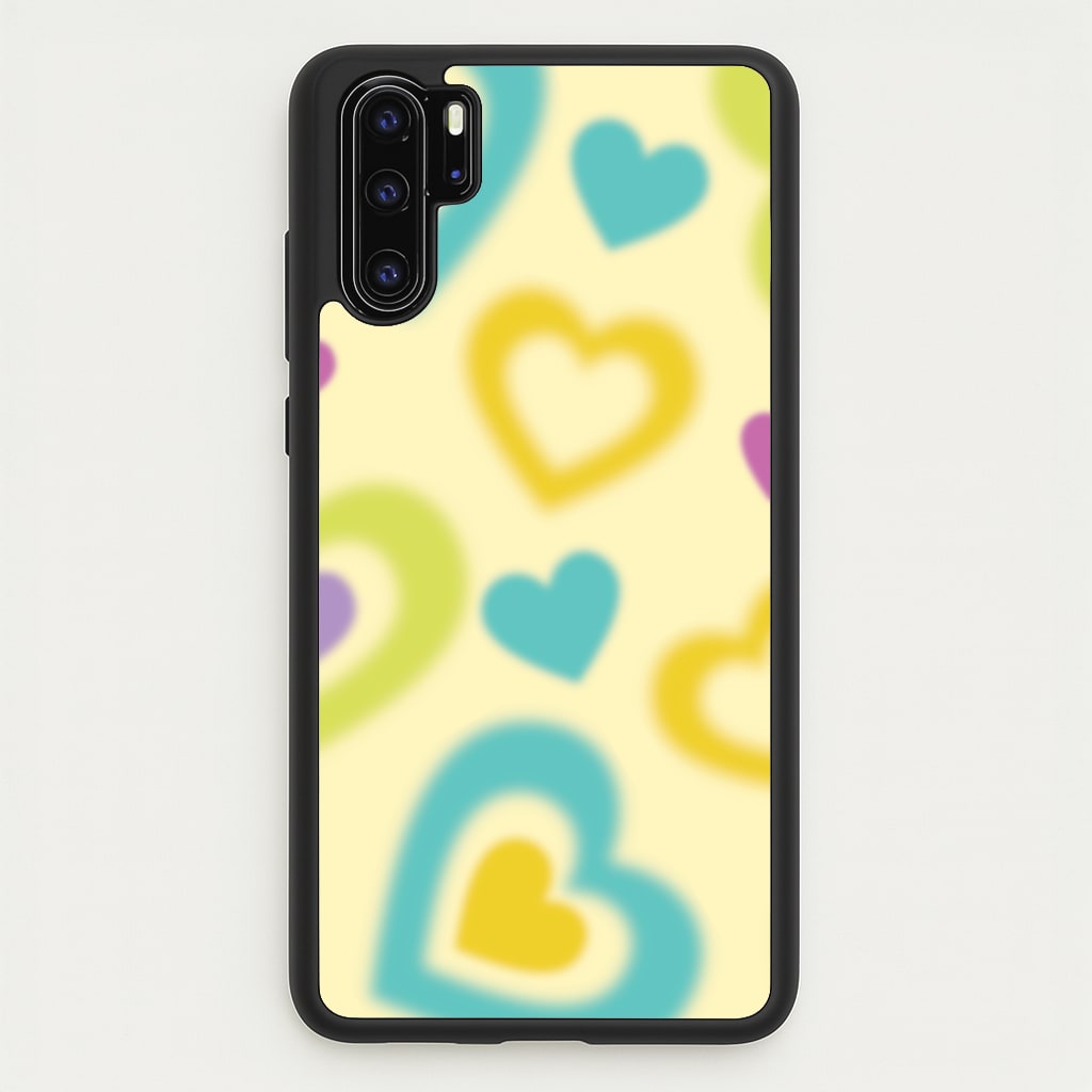 Multicoloured Hearts Gradient Pattern  - Summer Phone Case for Huawei P30 Pro