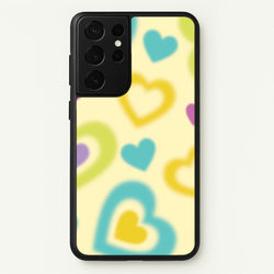 Multicoloured Hearts Gradient Pattern  - Summer Phone Case for Galaxy S21 Ultra