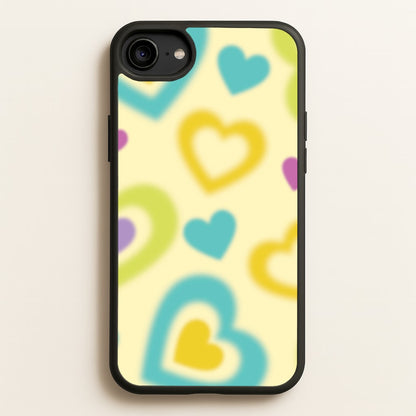 Multicoloured Hearts Gradient Pattern  - Summer Phone Case for iPhone 6 / 7 / 8 / SE