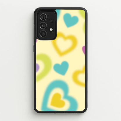 Multicoloured Hearts Gradient Pattern  - Summer Phone Case for Galaxy A52 / A52s