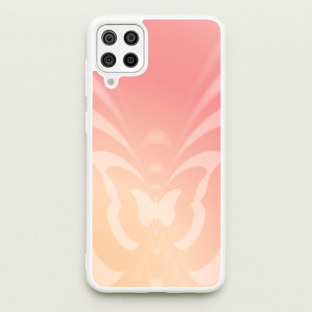 Butterfly Gradient Pink  - Summer Phone Case for Galaxy A12