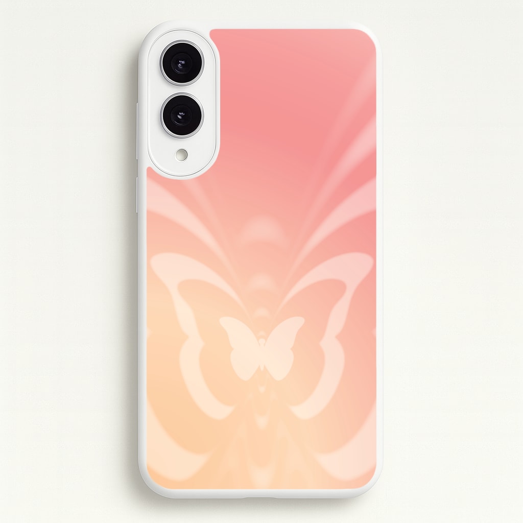 Butterfly Gradient Pink  - Summer Phone Case for Galaxy S25 Edge