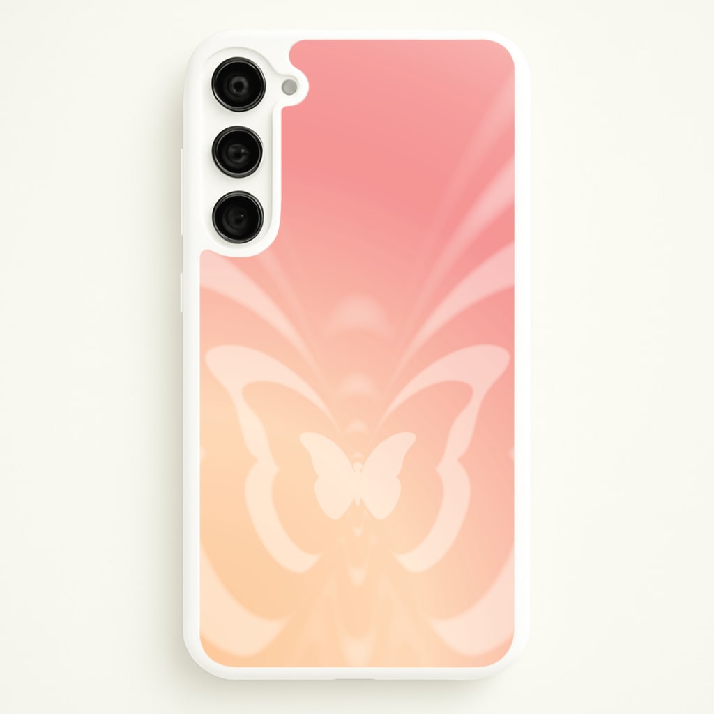 Butterfly Gradient Pink  - Summer Phone Case for Galaxy S23