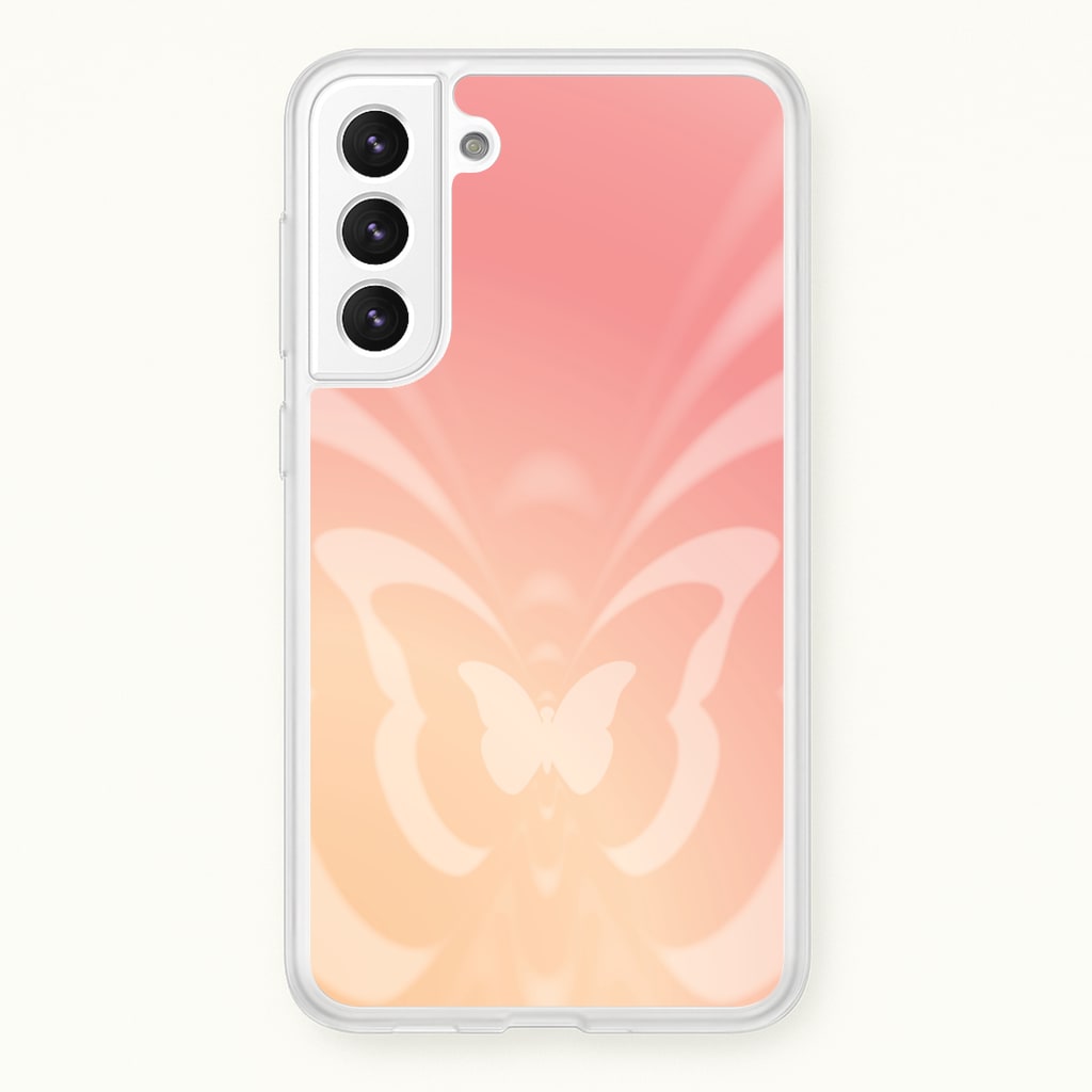 Butterfly Gradient Pink  - Summer Phone Case for Galaxy S22 Plus