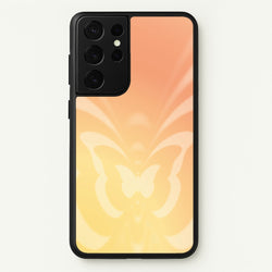 Butterfly Gradient Yellow  - Summer Phone Case for Galaxy S21 Ultra