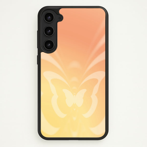Butterfly Gradient Yellow  - Summer Phone Case for Galaxy S23 Plus