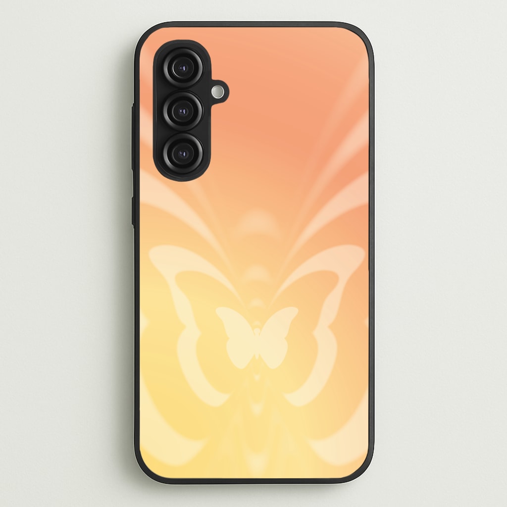 Butterfly Gradient Yellow  - Summer Phone Case for Galaxy S23FE