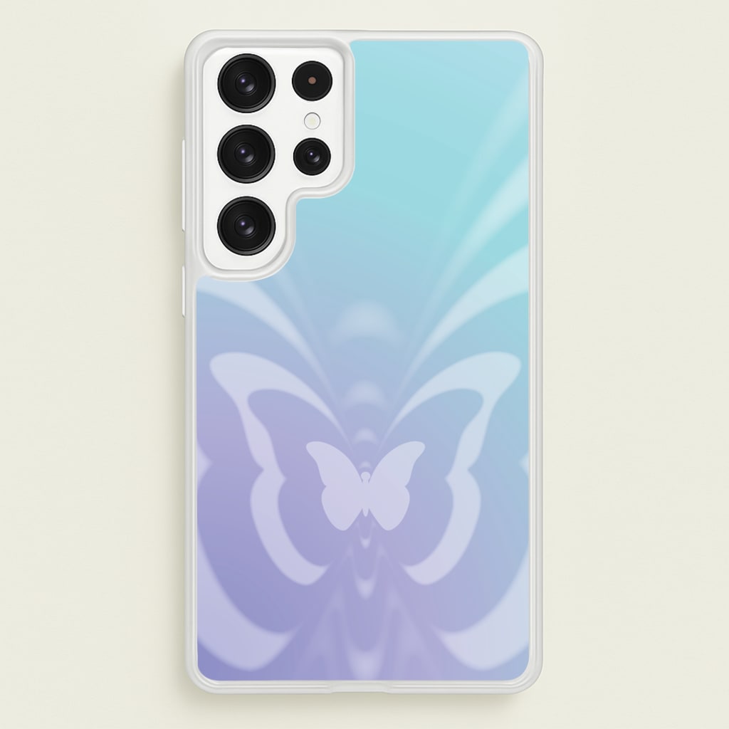 Butterfly Gradient Purple  - Summer Phone Case for Galaxy S22 Ultra
