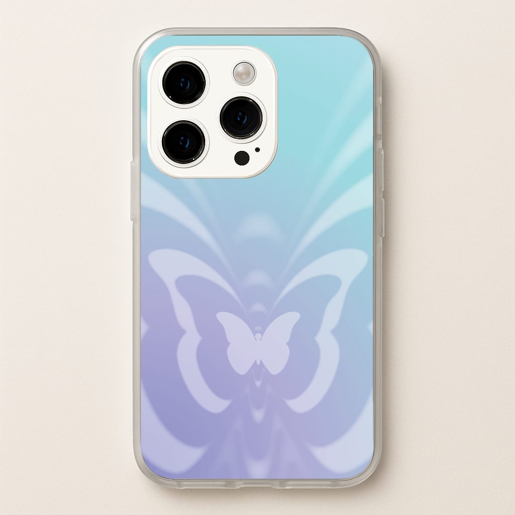 Butterfly Gradient Purple  - Summer Phone Case for iPhone 15 Pro