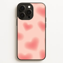 Gradient Red Hearts Pattern  - Summer Phone Case for iPhone 16 Pro Max