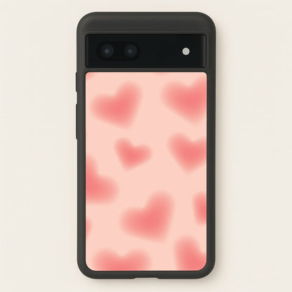 Gradient Red Hearts Pattern  - Summer Phone Case for Google Pixel 6a