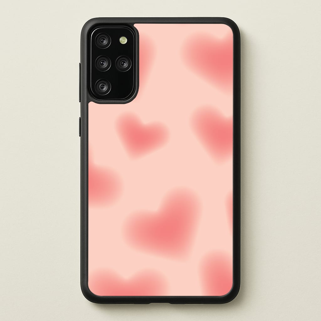 Gradient Red Hearts Pattern  - Summer Phone Case for Galaxy S20 Plus
